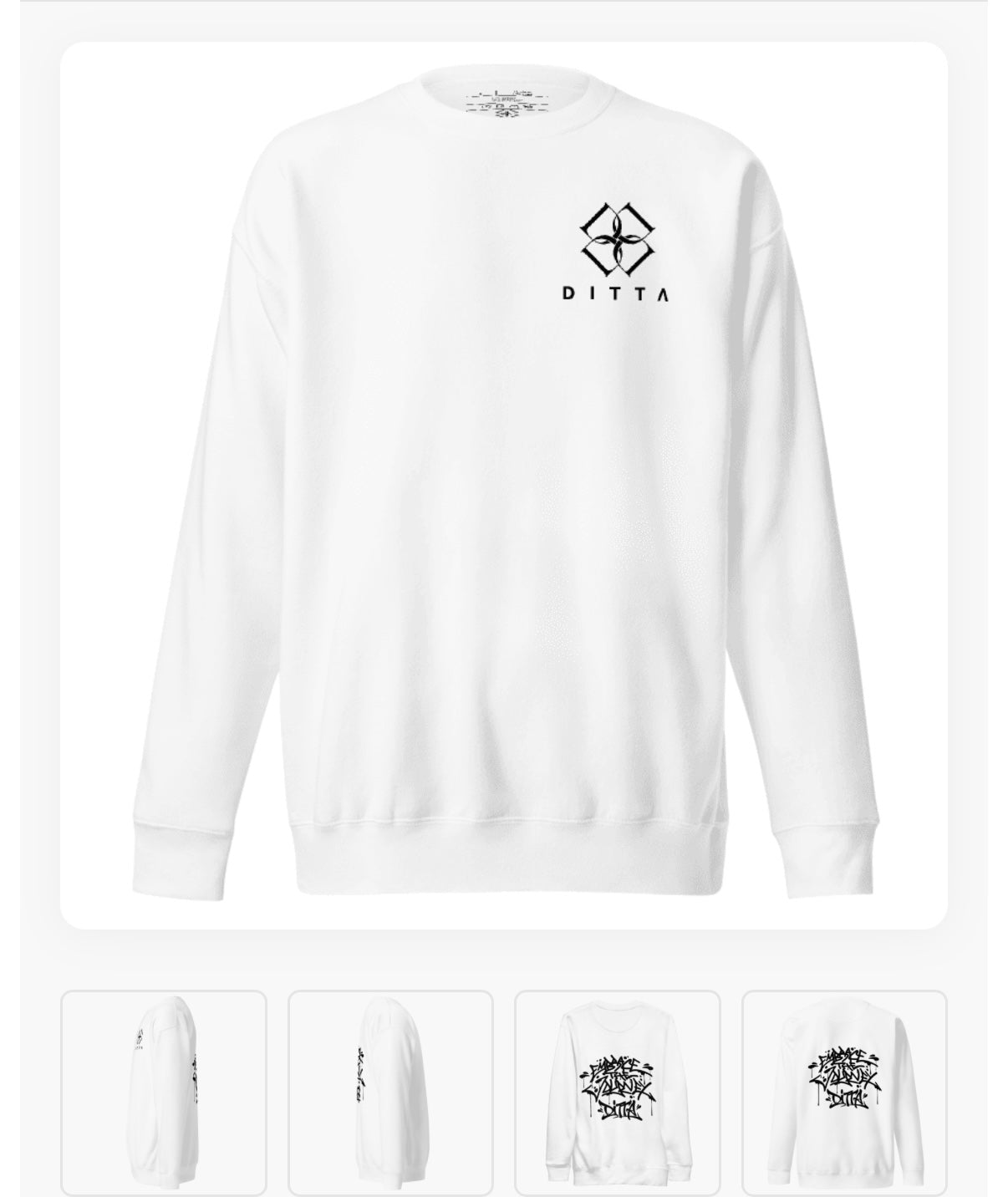 Ditta Embroidered Premium Sweatshirt