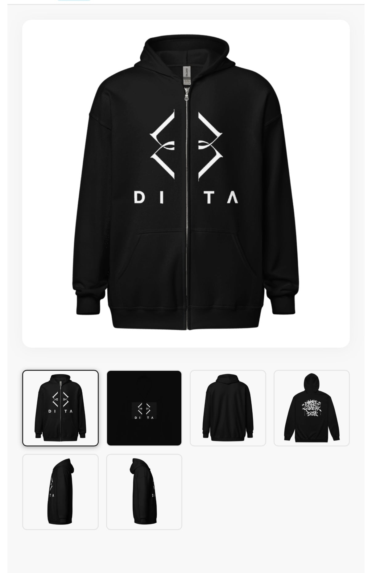 Ditta Premium heavy blend zip hoodie