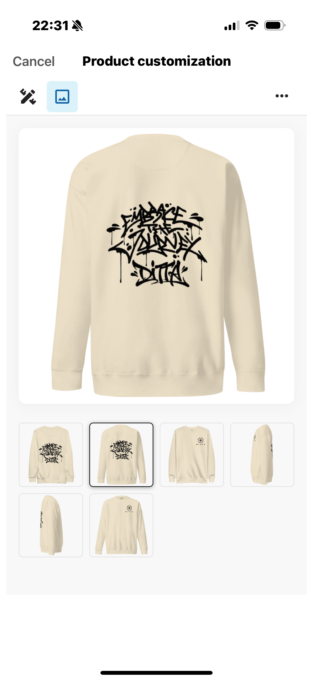 Ditta Embroidered Premium Sweatshirt