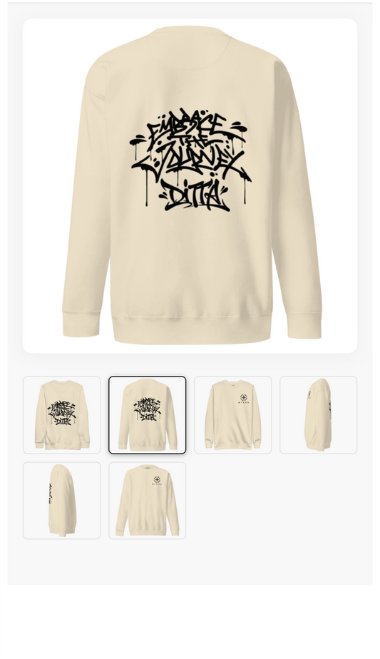 Ditta Embroidered  Premium Sweatshirt