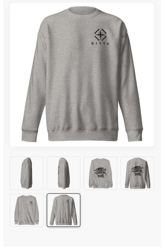 Ditta Embroidered  Premium Sweatshirt